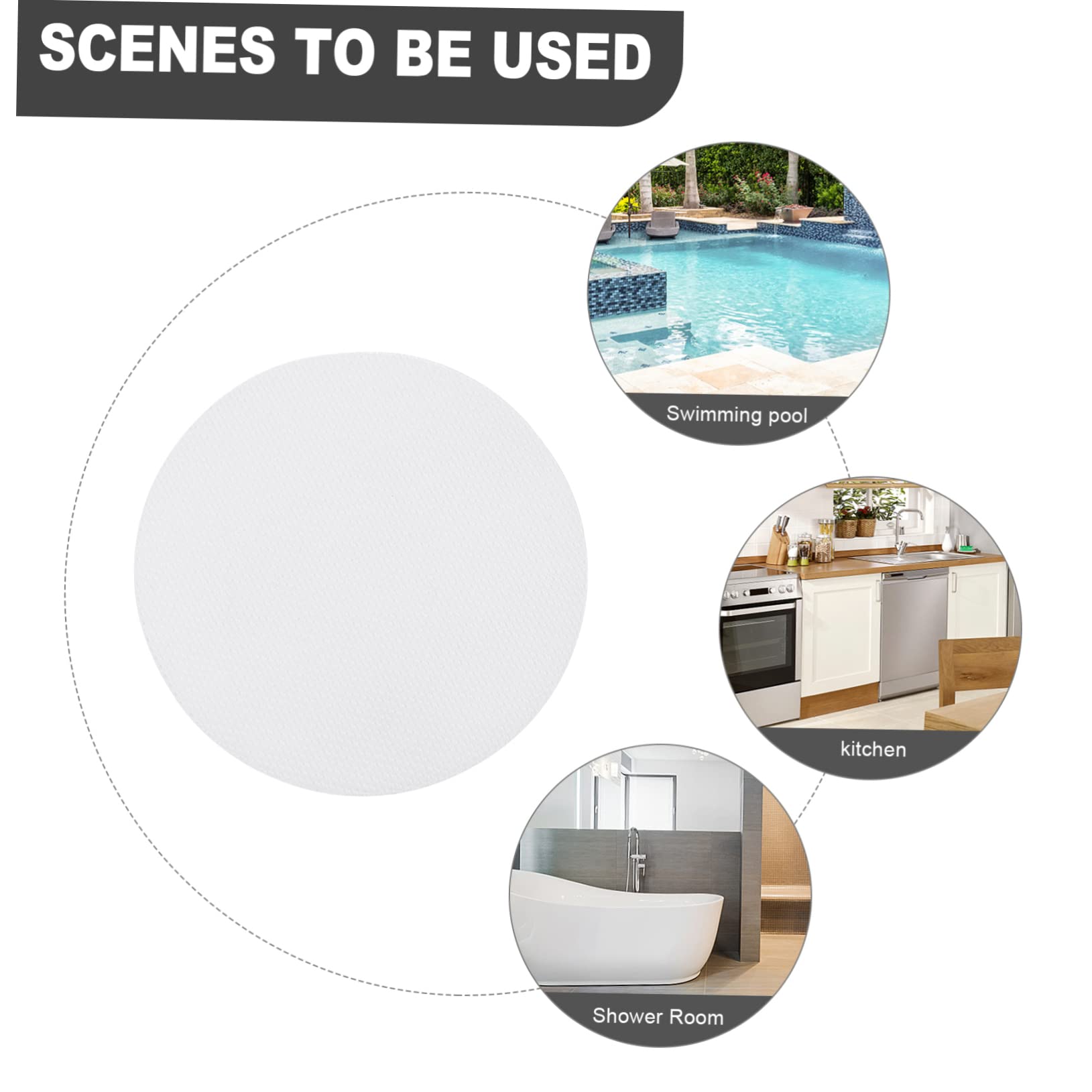 3 Juegos De Pegatinas De Ducha para Baño Antideslizantes para Bañera Cocina Escaleras 16 Unidades X 3 Unidades