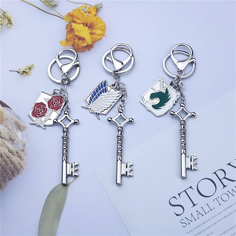 Amazon.co.jp: 進撃の巨人 四大兵団 キーホルダー ペンダント