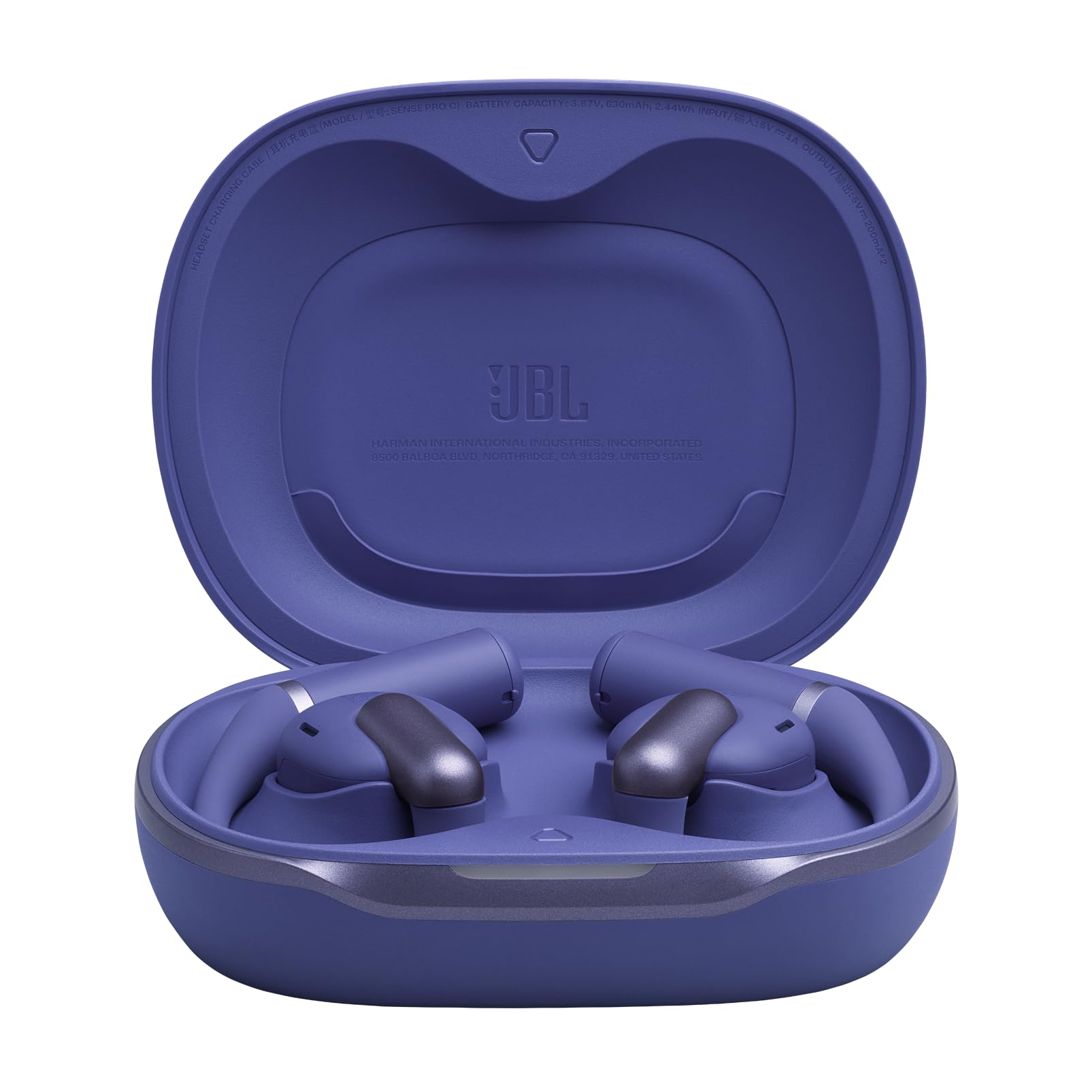 JBL Sense Pro, Bezprzewodowe Słuchawki Douszne, Niebieskie | Otwartą Konstrukcją i Zaczepem na Ucho, JBL OpenSound, 38 Godziny Działania, Odporne na Wodę i Kurz IP58