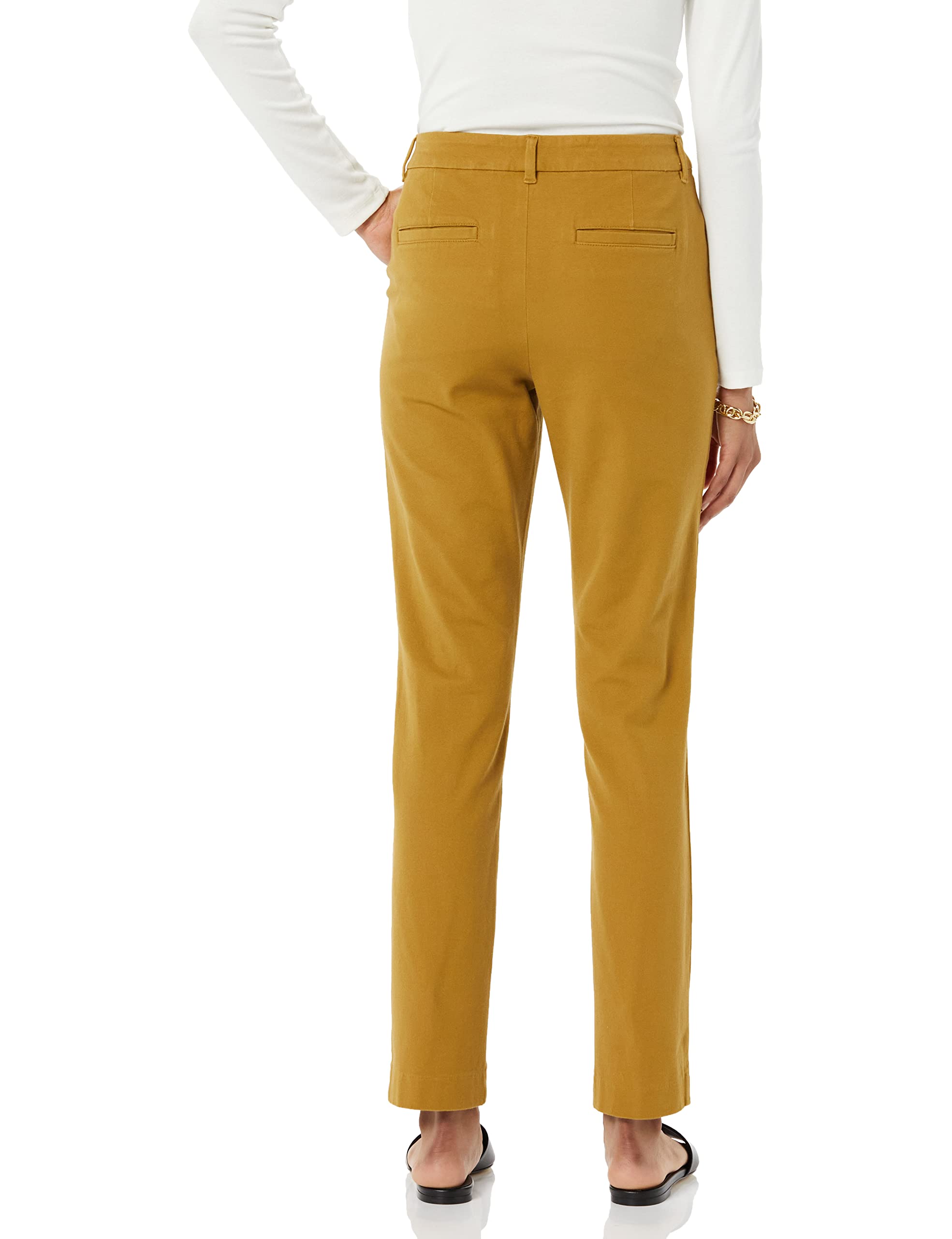 Amazon Essentials Donna Pantaloni Bielastici A Gamba Dritta Intera