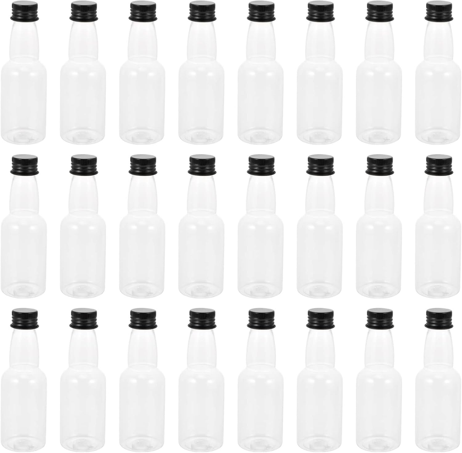 Luxshiny Small Liquor Bottles 25pcs Mini Drinking Bottles, Beverage
