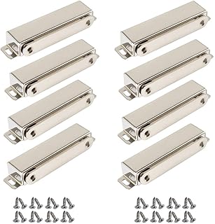 Cabinet Door Magnet, Stainless Steel Magnetic Door Catch, Jeylly Heavy Duty Latch Cabinet Catches RV Latches and Catches for Kitchen Cupboard Magnet Door Cabinets Shutter Closet 90 lbs (8 Pack)