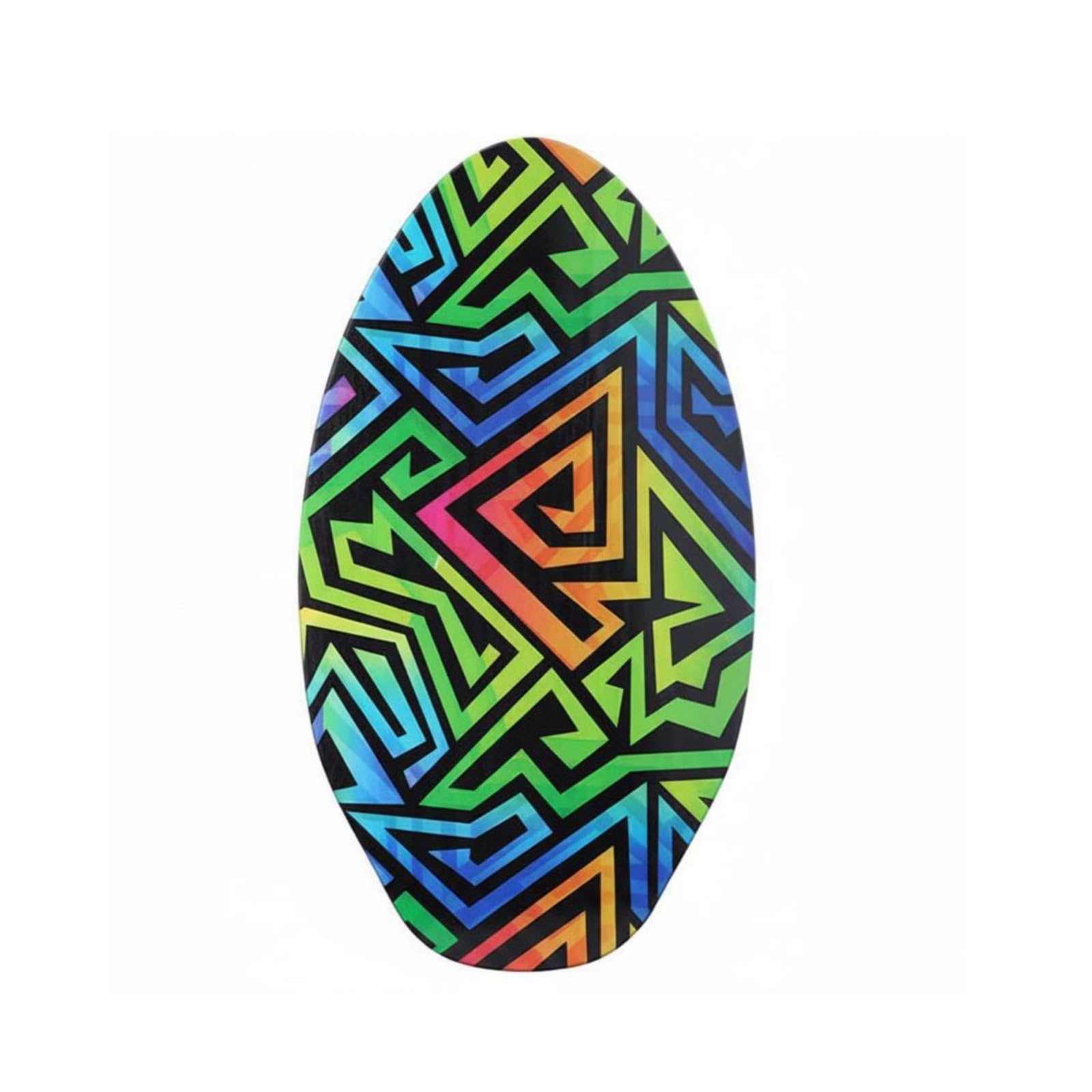 Skimboard Kinder Wellenbrett Strandbrett Poplarholz Oberfläche für Anfänger Freizeit Kinder Und Erwachsene Strandaktivitäten Outdoor-Spiel Training , Kaleidoskop , 89 50 0.7CM