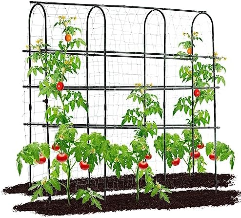 OTOSUNNY Garden Trellis for Climbing Plants Outdoor, 6 FT Tall Arch ...