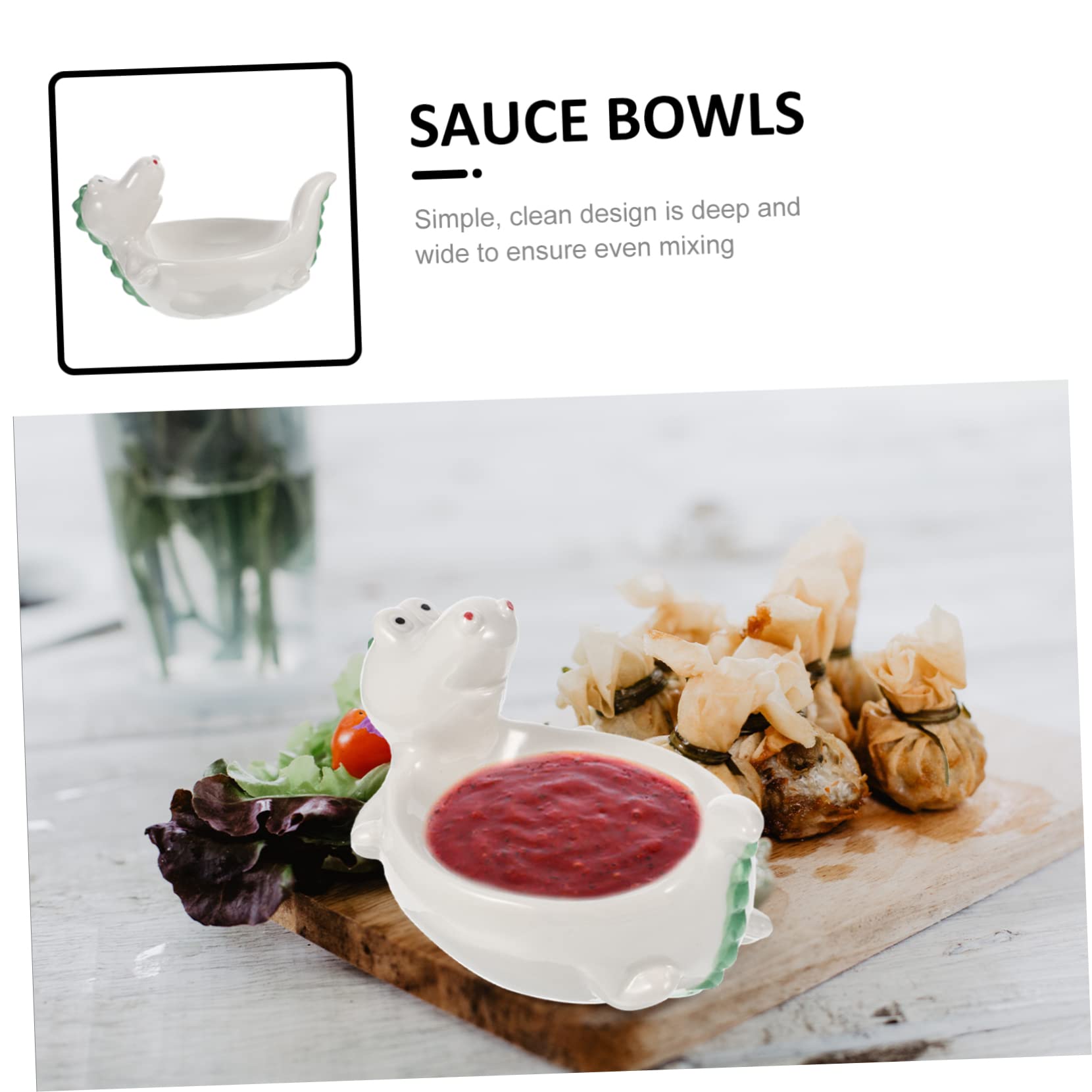 GRIRIW Appetizer Dish Decorative Ceramic Seasoning Plate Multi Use Dipping Tray for Sauces Soy Sauce and Condiments for Restaurants Parties and Family Dinners