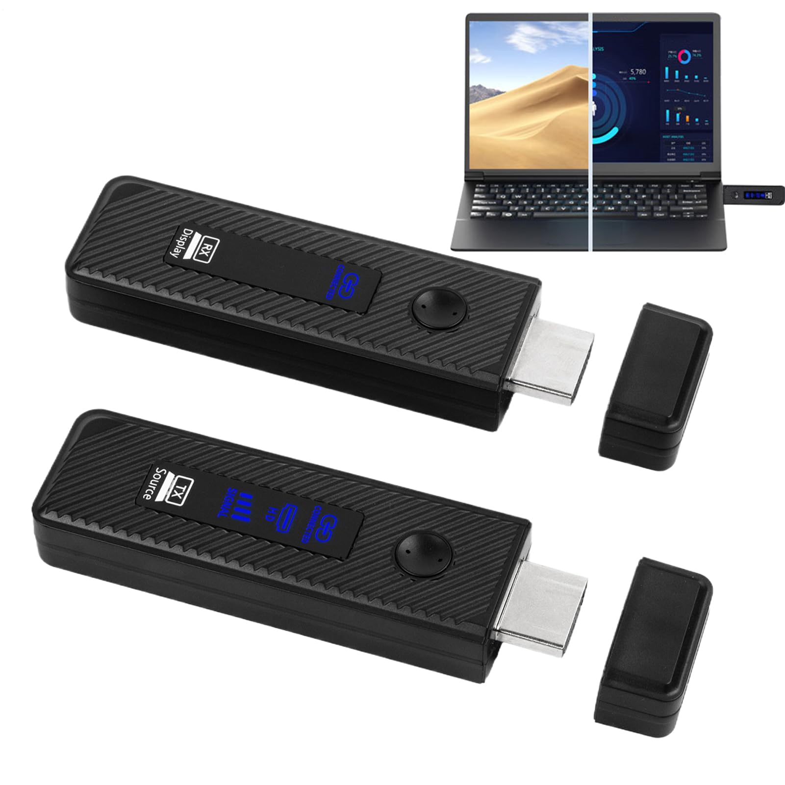 Trasmettitore Video Portatile Dispositivo Streaming Video Wireless | di Trasmissione Sostiene Proiettori Monitor Computer Portatili