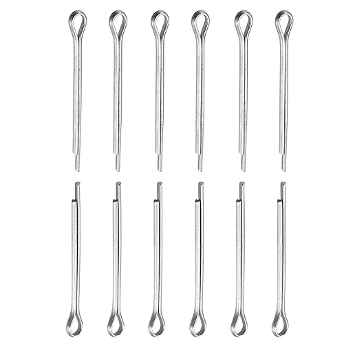 DTGN Pasadores de clip de chaveta de 0.039in x 0.472in (DXL)  Paquete de 30  Bueno para maquinaria  Sujetadores de horquilla de acero inoxidable 304