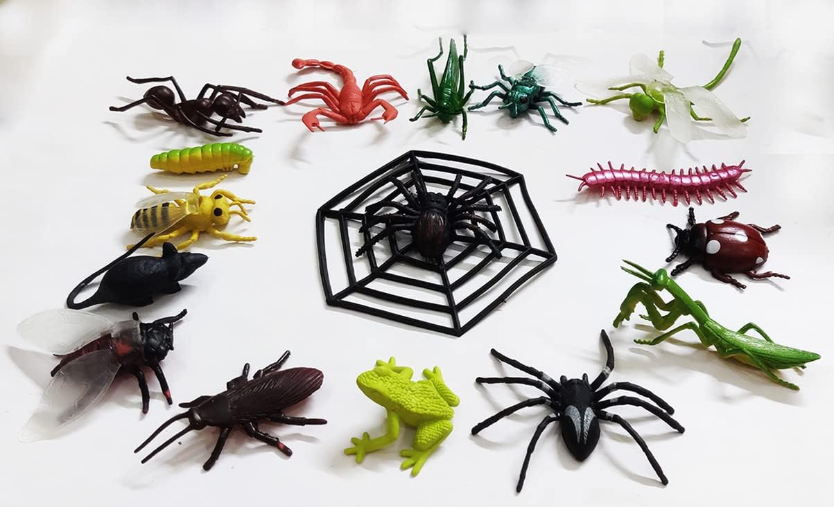 ARTBOX Jungle Mini Insects Toys Figure Playing Set For Kids (Pack Of 16)