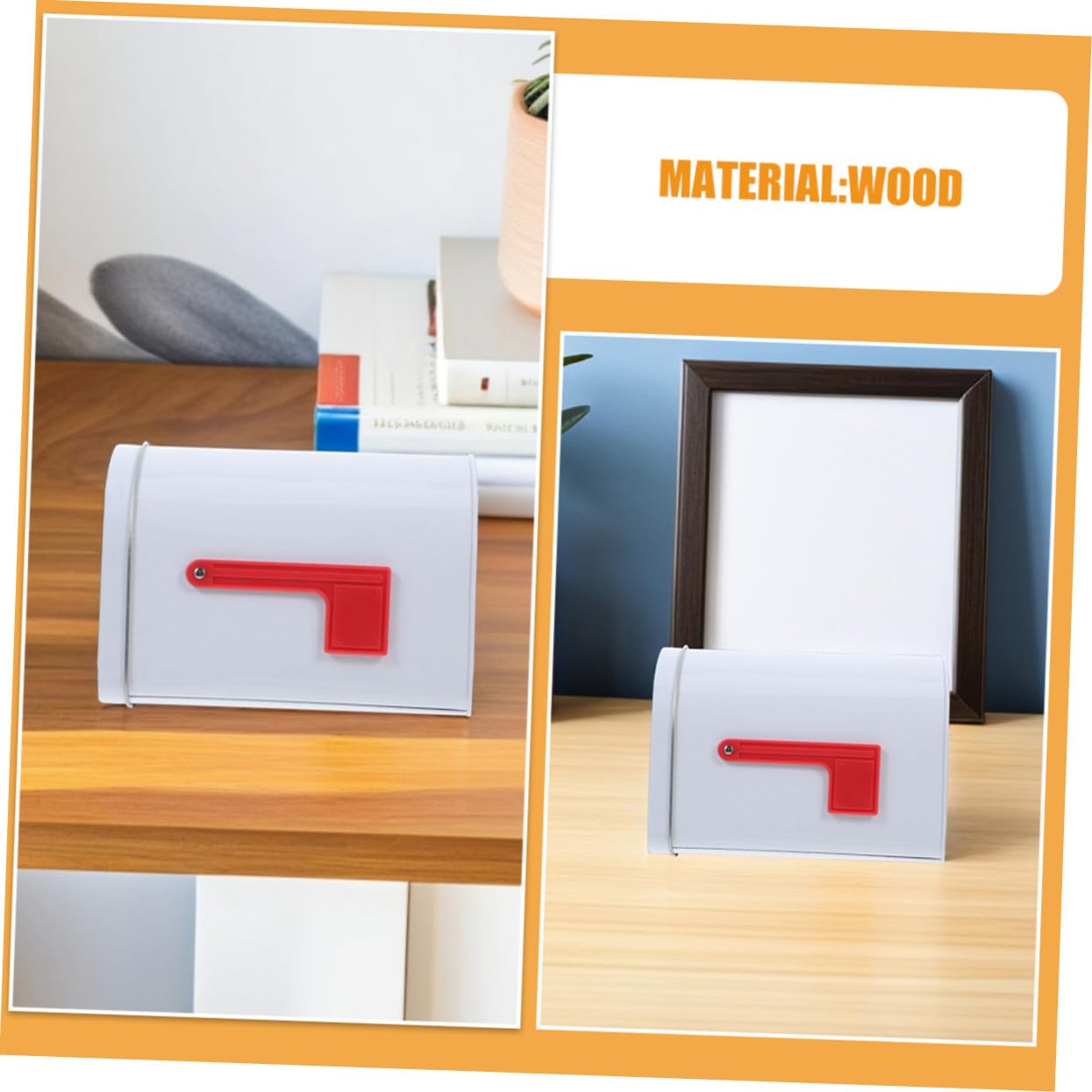 LIFKOME 4 Pezzi Scatole Portaoggetti Lettera in Metallo Piccole Contenitori Forma di Scatola Postale per Scuola Conservazione Dolcetti Natalizi Regali Matrimonio e Feste