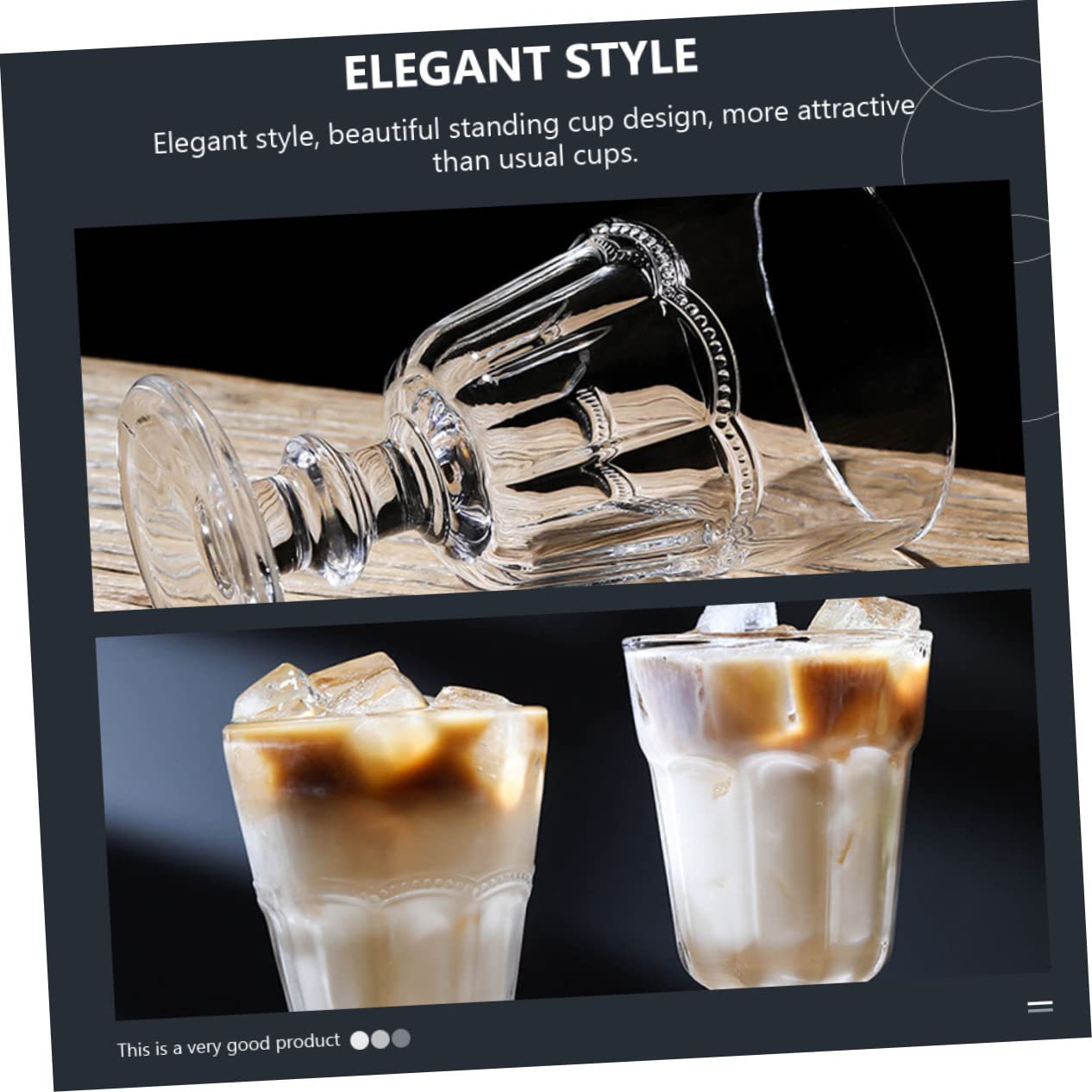Cabilock 2 Juegos Taza De Helado Whisky Rojo Envases De Helado Tazas Pequeñas De Parfait Botellas Piscina Nimiedad Copas Fiesta Martini Vaso De Vino Vajilla Vidrio Transparent 2 Piezas * 2