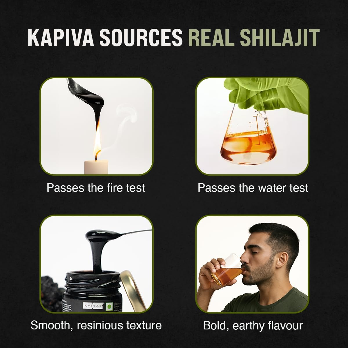 Kapiva 100% Authentic Himalayan Shilajit Resin (30gmx2), High Potency for Men & Women | 80+ Trace Minerals, Upto 70% Fulvic Acid | Authentic | Natural Energy & Immune Support - Image 6
