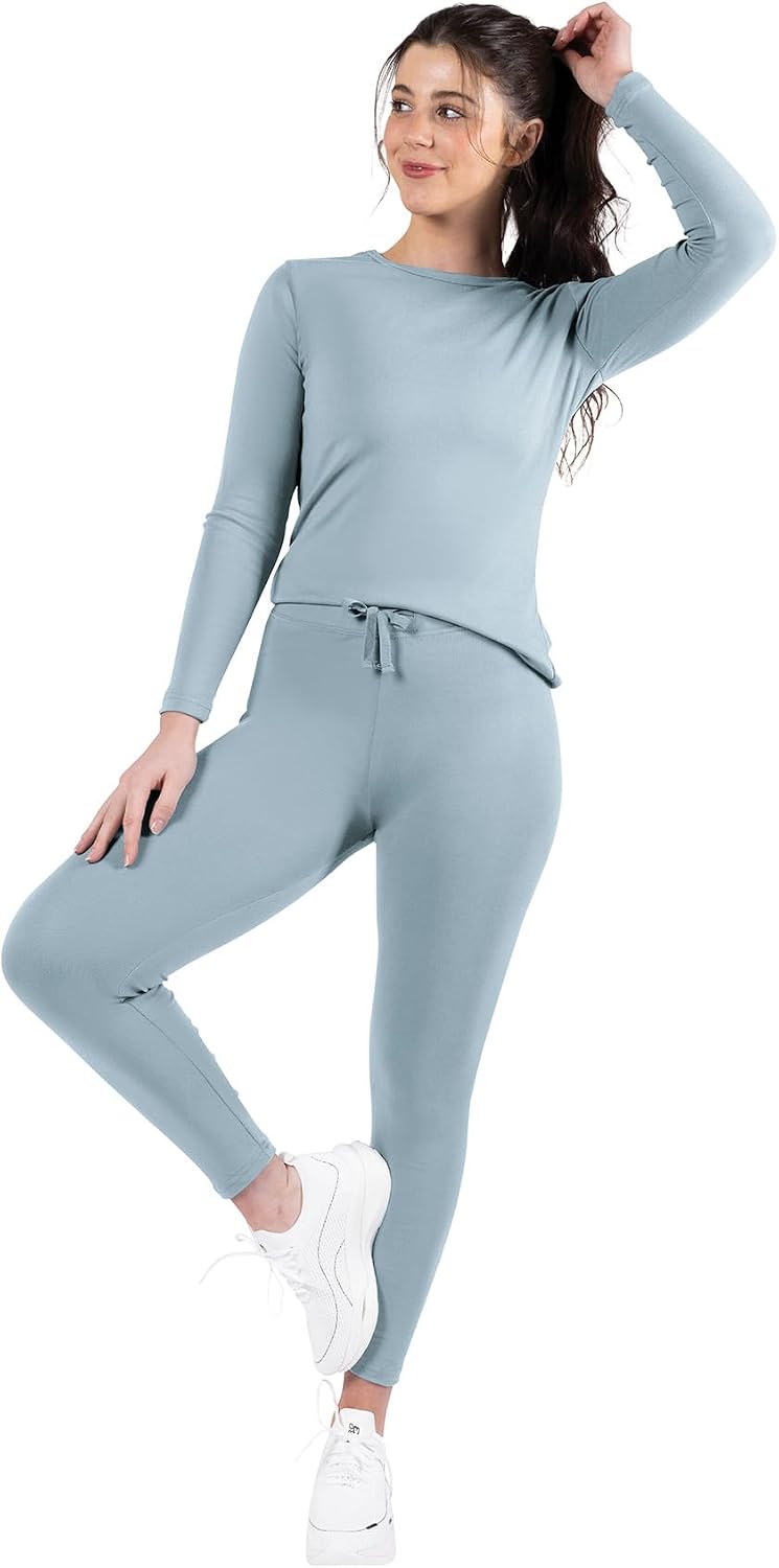 Thermal Underwear for Women Long Johns Women Thermal Top Bottom Fleece Lined Base Layer Pajamas Cold Weather