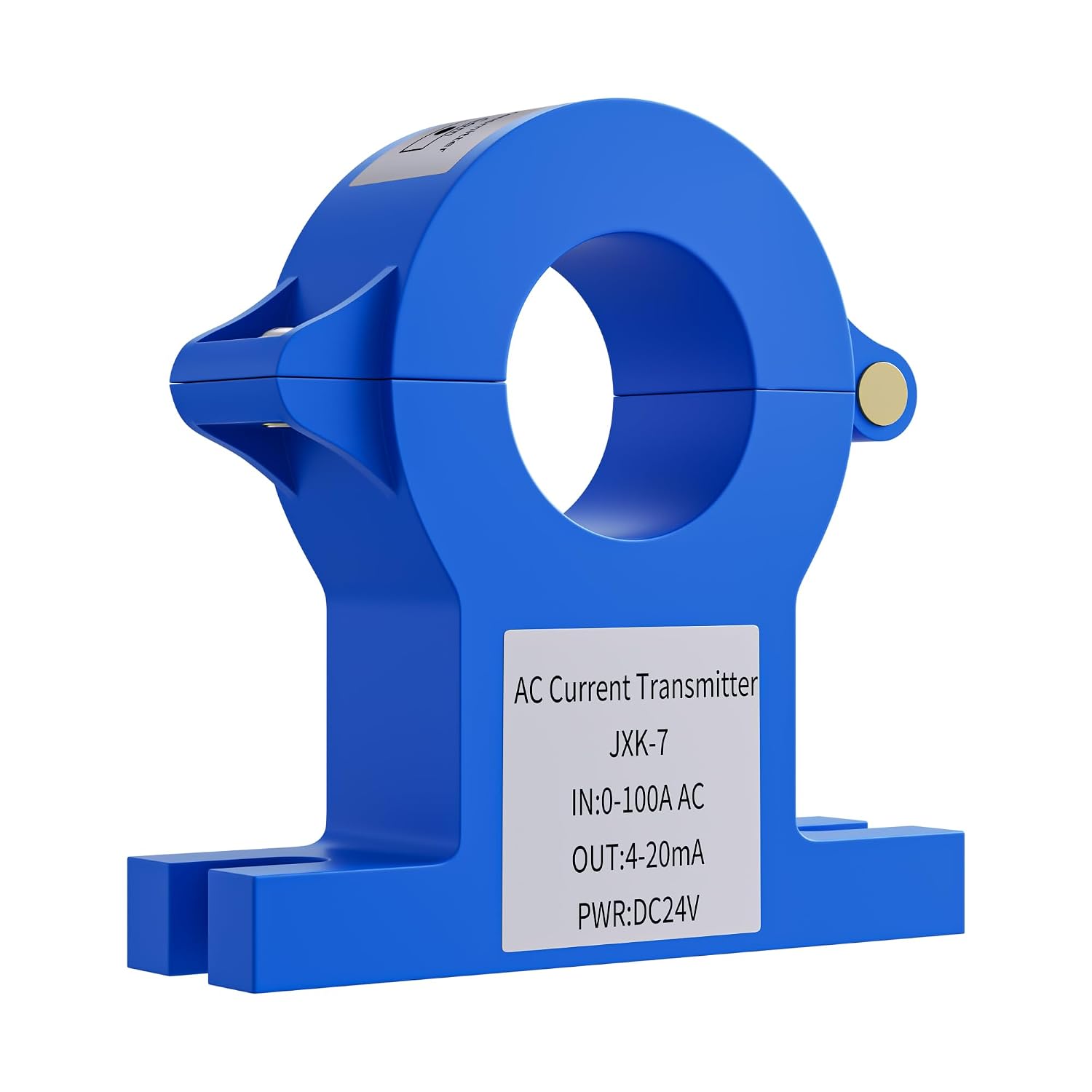 JXK-7 AC/DC Current Transducer 20mm 25mm 0-1500A AC Current Sensor 0-10V Output DC Current Transmitter 1Pcs(AC 0-500A_38MM Hole_DC24V)