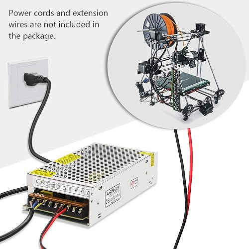 Miniatura 7 de SHNITPWR Fuente de alimentación de 24 V 10 A 240 W Adaptador de CA CC, 24 voltios 10 amperios convertidor de energía de conmutación Transformador