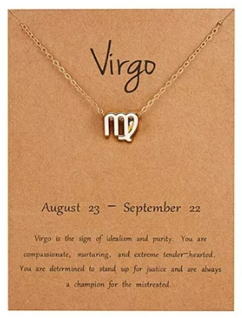 Generic Women's Zodiac Virgo Star Sign Necklace