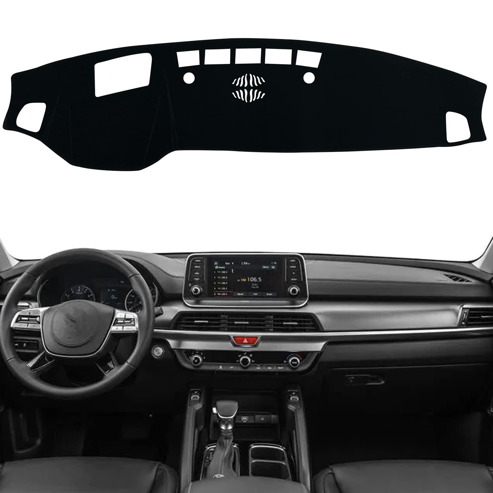 KEEGTBOX Dash Mat Cover Custom Interior Center Console Compatible with Kia Telluride SUV SX and SX Prestige 2020 2021 2022 Dashboard mat Covers Accessories (with HUD)