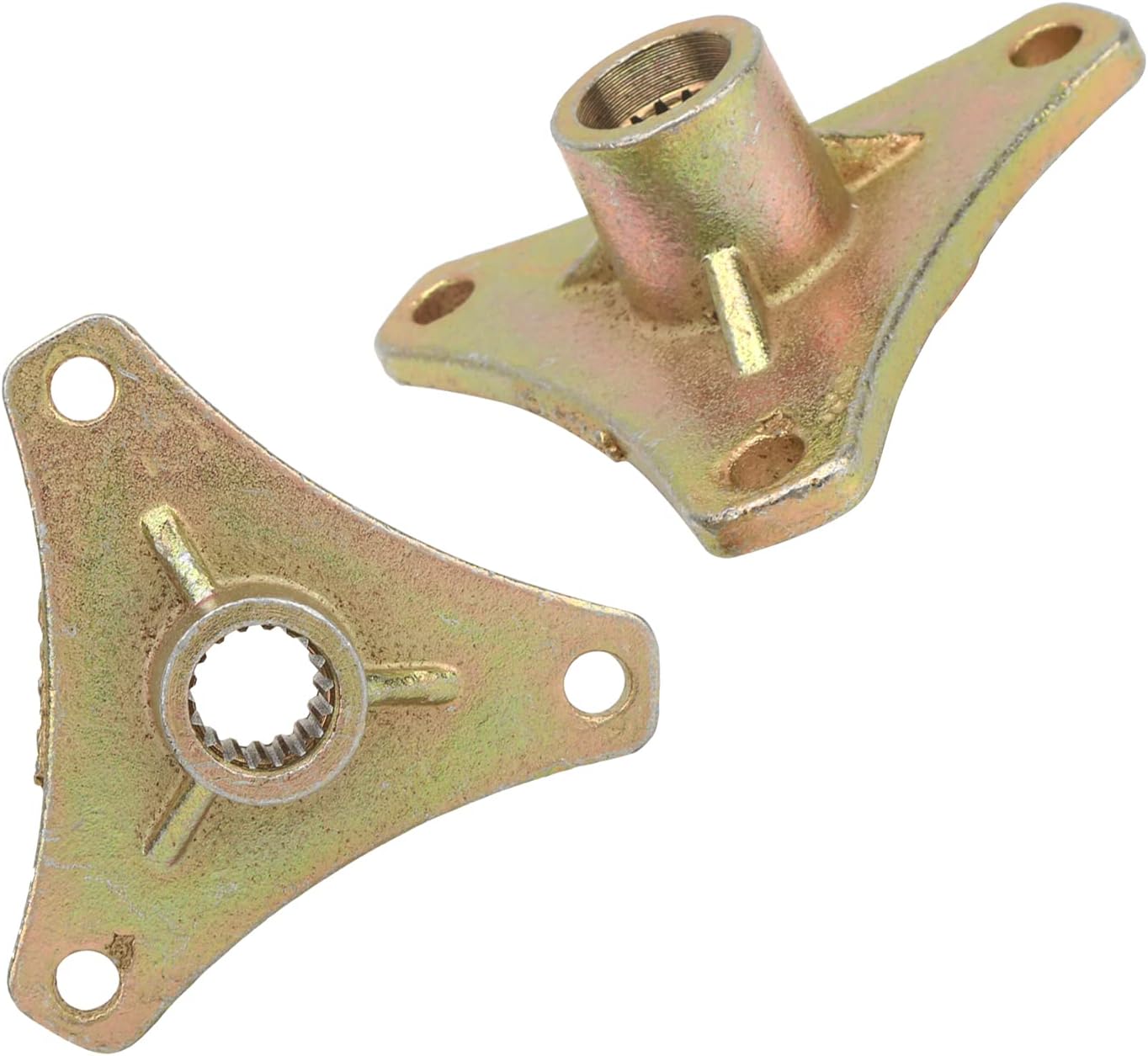 Go Kart Wheel Hub 2Pcs 17T Spline Rear Wheel Axle Hub Steel Alloy Replacement Fit for Mini Quad Bike ATV Go Kart 50cc 110cc