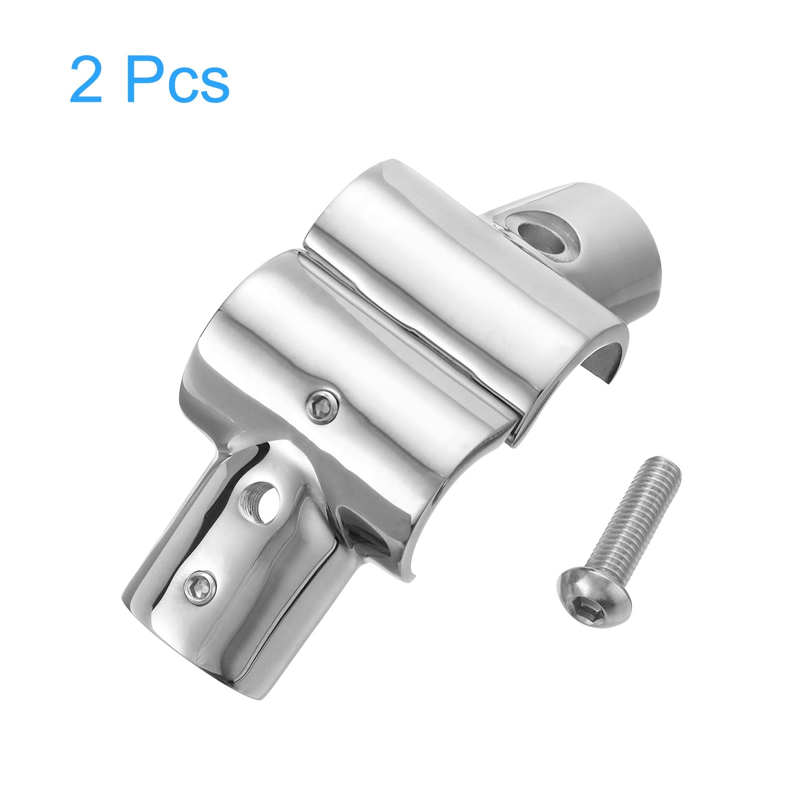QUARKZMAN 2 Stück Rohrverbinder, 25mm*65.6mm (D*L) Rohrverbindungen T-Verbinder Eckstück zur Verbindung, zum verbinden vom senkrechten auf das waagerechte Rohr