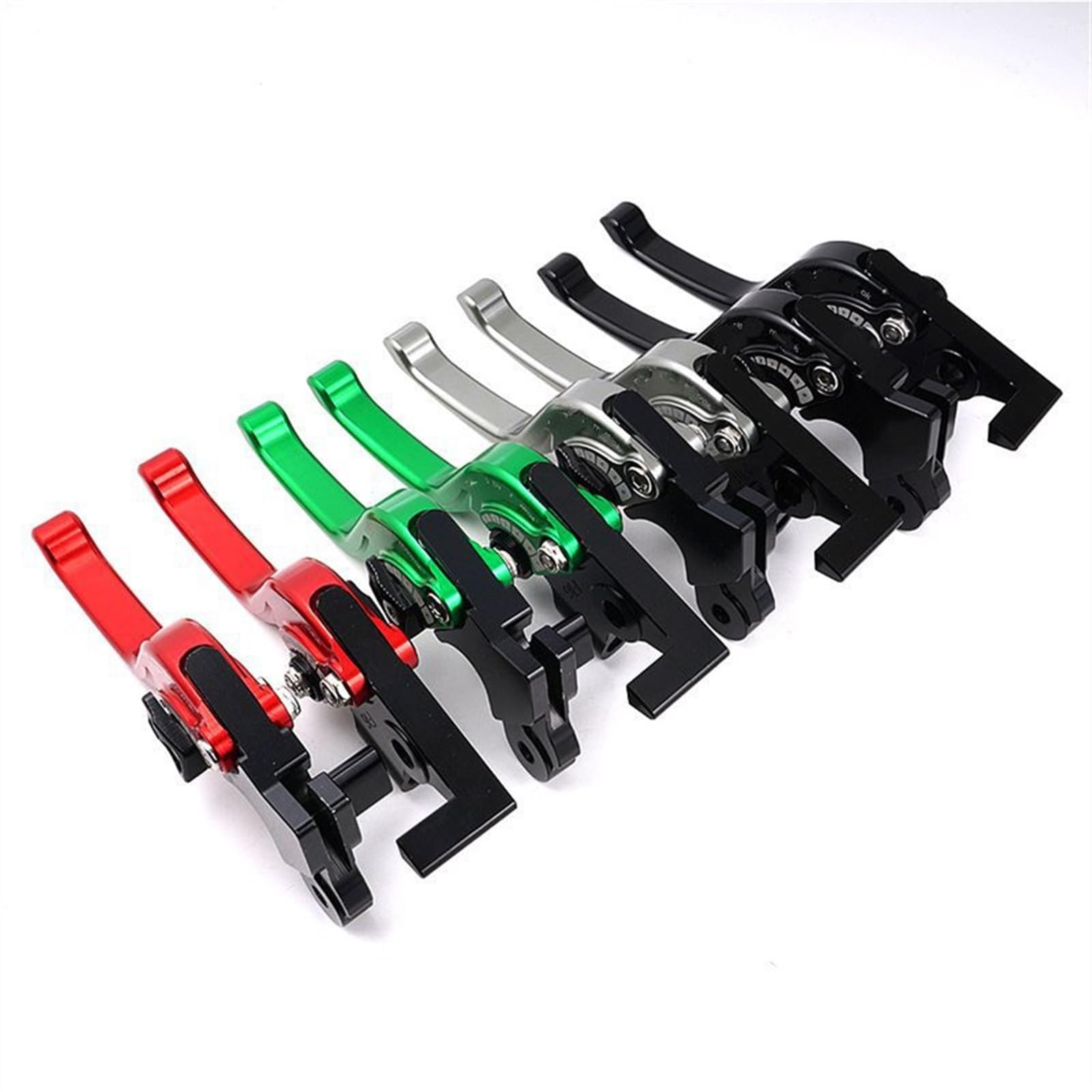 Leviers De Frein Et Embrayage Longs/Courts Réglables Yamaha MT-07 2014-2022 - Alliage Aluminium Rouge/Noir