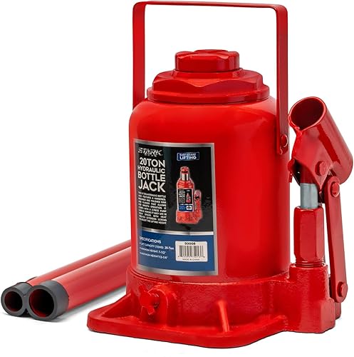 Miniatura 1 de Stark USA Gato hidráulico de botella de 20 toneladas, equipo de levantamiento de pesas de gran capacidad con mango automotriz (40,000 libras)