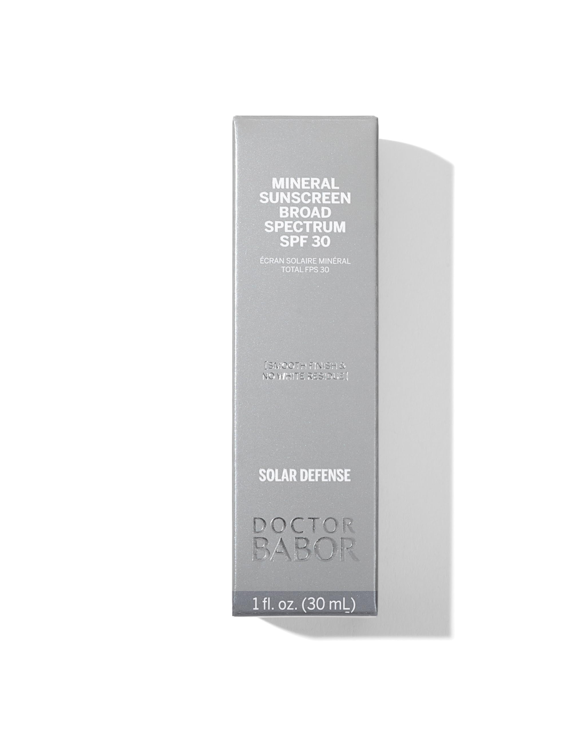 DOCTOR BABOR Protect Rx Mineral Face Sunscreen SPF 30, Physical Protection with No White Cast, Non Tinted Sheer Mineral Coverage for Anti Aging and Wrinkle Defense, Moisturizing Under Makeup, 1 oz.