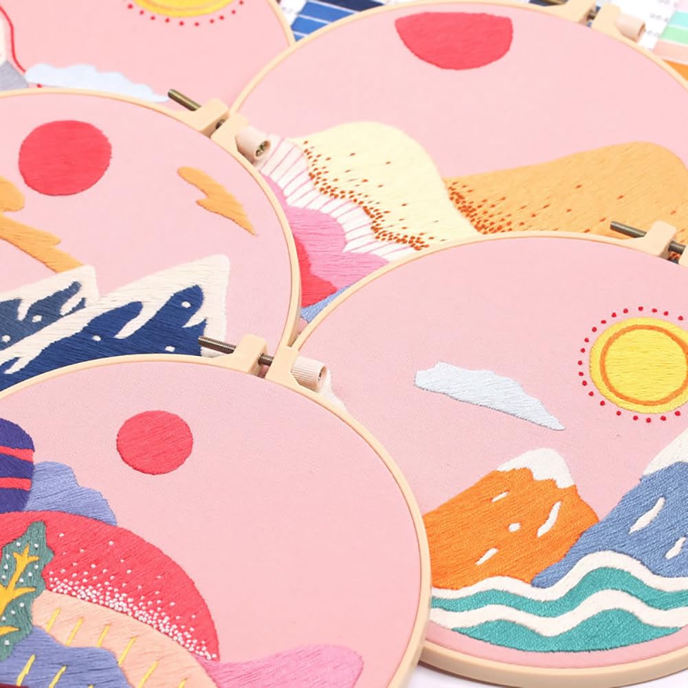 YEESAM ART® Kit De Punto De Cruz Avanzado - Canopy Of Love 14 Unidades