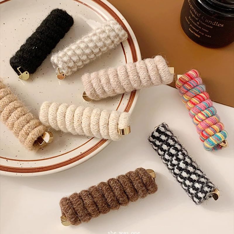 Miniatura 3 de Bandas de pelo coloridas para teléfono para niños, bandas de pelo trenzadas con flores para el cabello, lazos para el cabello en espiral con lazo,