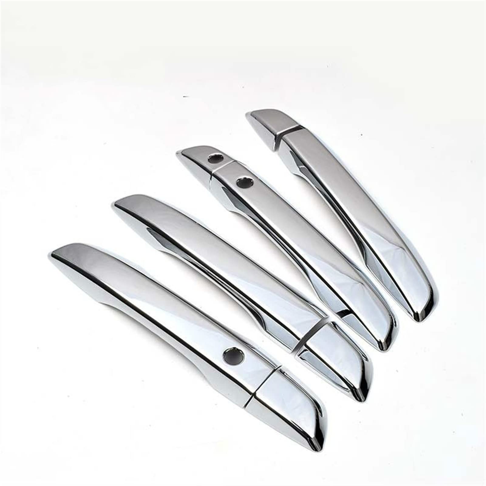 Fahbstr 2 Exterior Door Handle Cover For Civic 016-019 Chrome Carbon Fiber Style Door Handle Cover Trim Overlay Car Styling Molding(2)