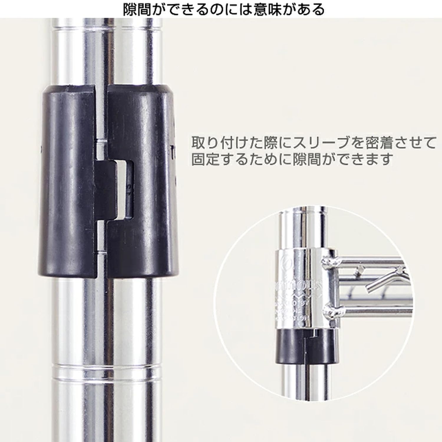 Amazon｜ドウシシャ ルミナス スチールラック 棚板 固定部品 スリーブ