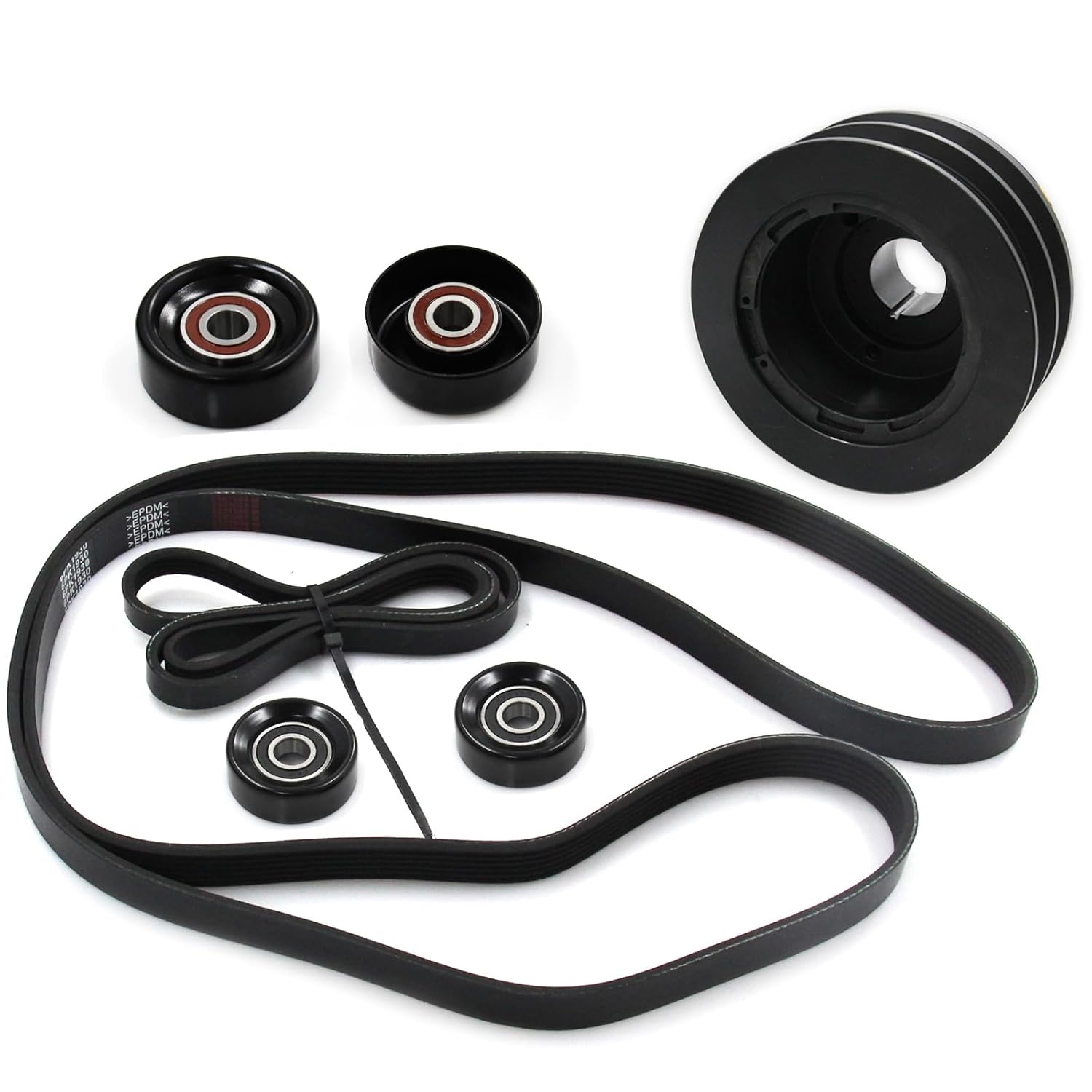 LVOUP Underdrive Kit Underdrive Pulley Underdrive Balancer