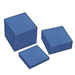100 Pack Cocktail Napkin 2-Ply Dessert Napkins Folded 5 x 5 Inches Disposable Napkins for Dinner Wedding Birthday Party Bridal Anniversary Reception Event (100, Navy Blue)