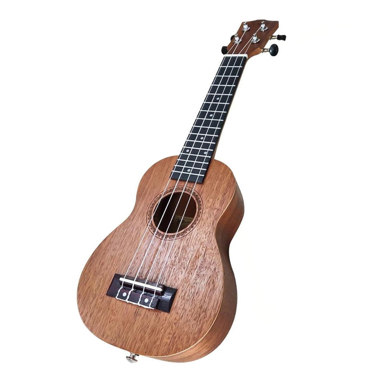 Ukulele 21 Zoll Akustik Ukulelen Set Mit Tasche Saiten Stimmgerät Massivholz Anfänger Erwachsene(Light Brown)