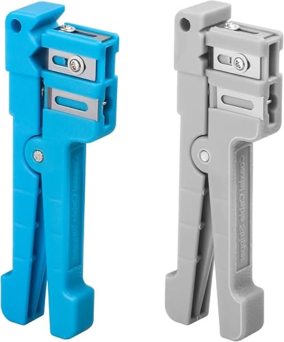 Herramienta de corte de pelado de cables coaxiales, pelacables coaxiales, pelacables de fibra óptica, cortador de cables Crimpadora 45-162 y 45-163