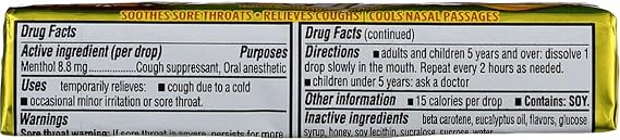 Halls Honey Lemon,1-9 drops stick