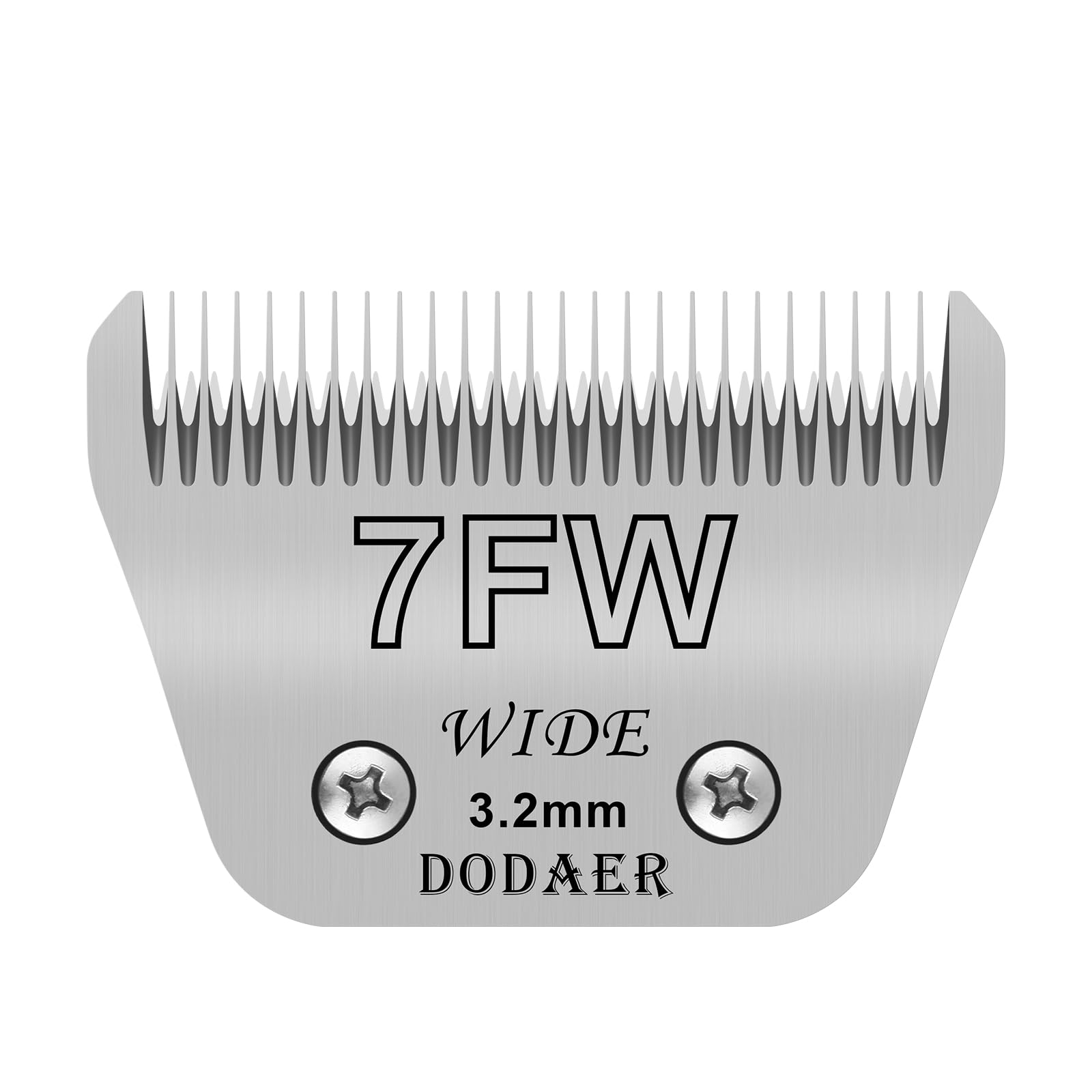 7FW Detachable Dog Grooming Wide Blades,Compatible with Andis,Oster A5,Wahl KM10 Series Clippers,Cut Length 1/8”(3.2mm)