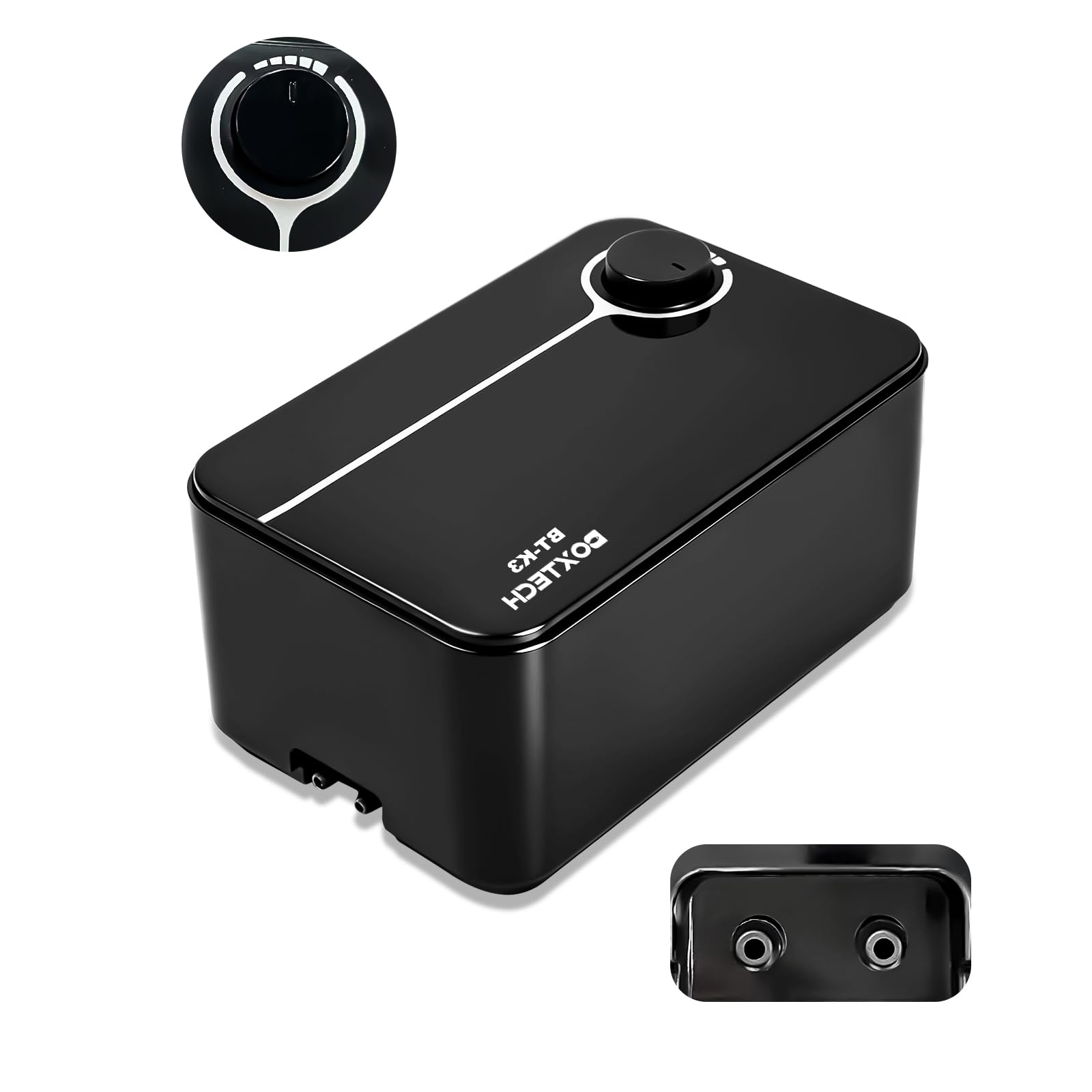 Aquarium Ultra-Quiet Air Pump - Adjustable Fish Tank Aerator with Dual Outlet Pump, 8w 8L/min Oxygen Pump for 20-600 Gallon Tank (Only Air Pump)