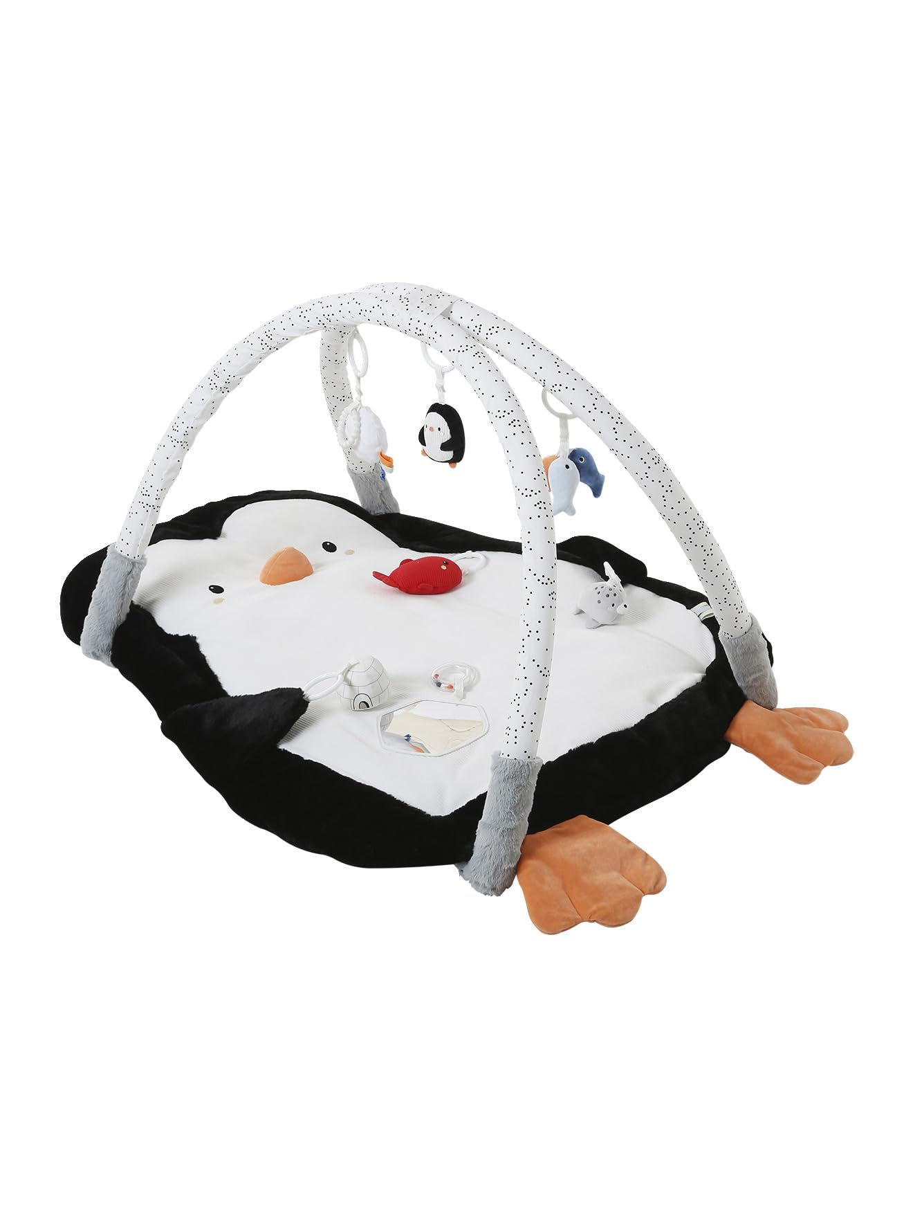 VERTBAUDET Activity-Decke mit Spielbogen GRÜNER WALD oder PINGUIN weiß