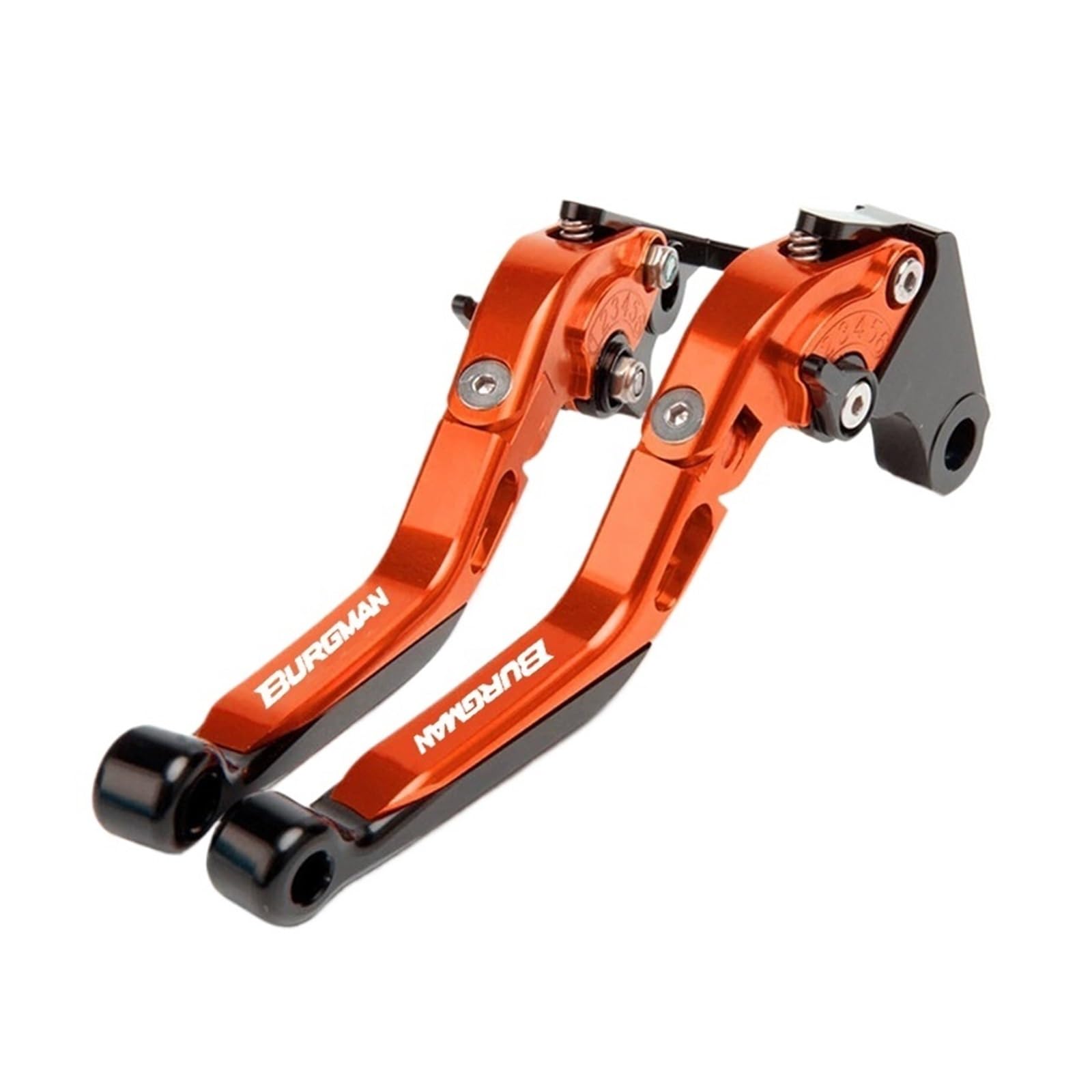 Wnftyske Orange X Motorcycle Brake Clutch Lever Pivot Levers For Suzuki An/Uh Burgman 150/200/250/400 Motorcycle Accessories Clutch Lever Brake Lever Extendable Foldable Adjustable Levers