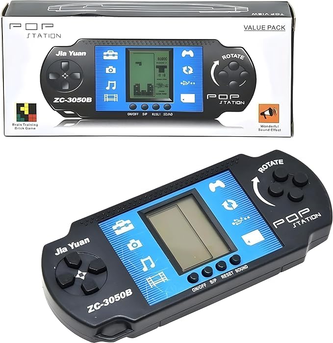 Toys Villa Pop Station Video Game - Portable Mini Electronic Handheld Console for Kids