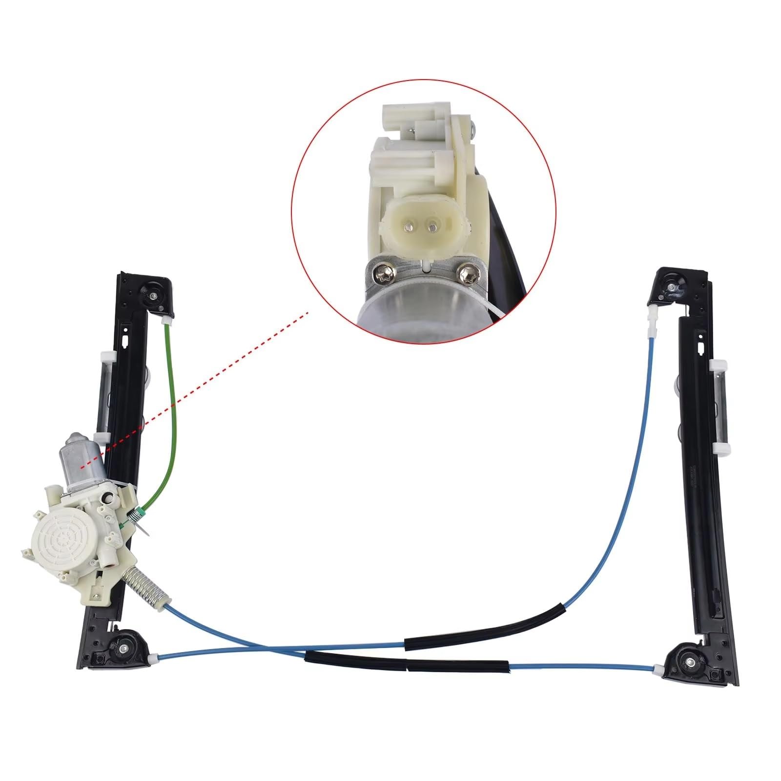 regulador de ventanilla Compatible con Mini para R50 para R53 para Cooper 1.6L 2001 2002 2003 2004 2005 Elevalunas Eléctrico Delantero Izquierdo OEM: 51337039451 67626955875