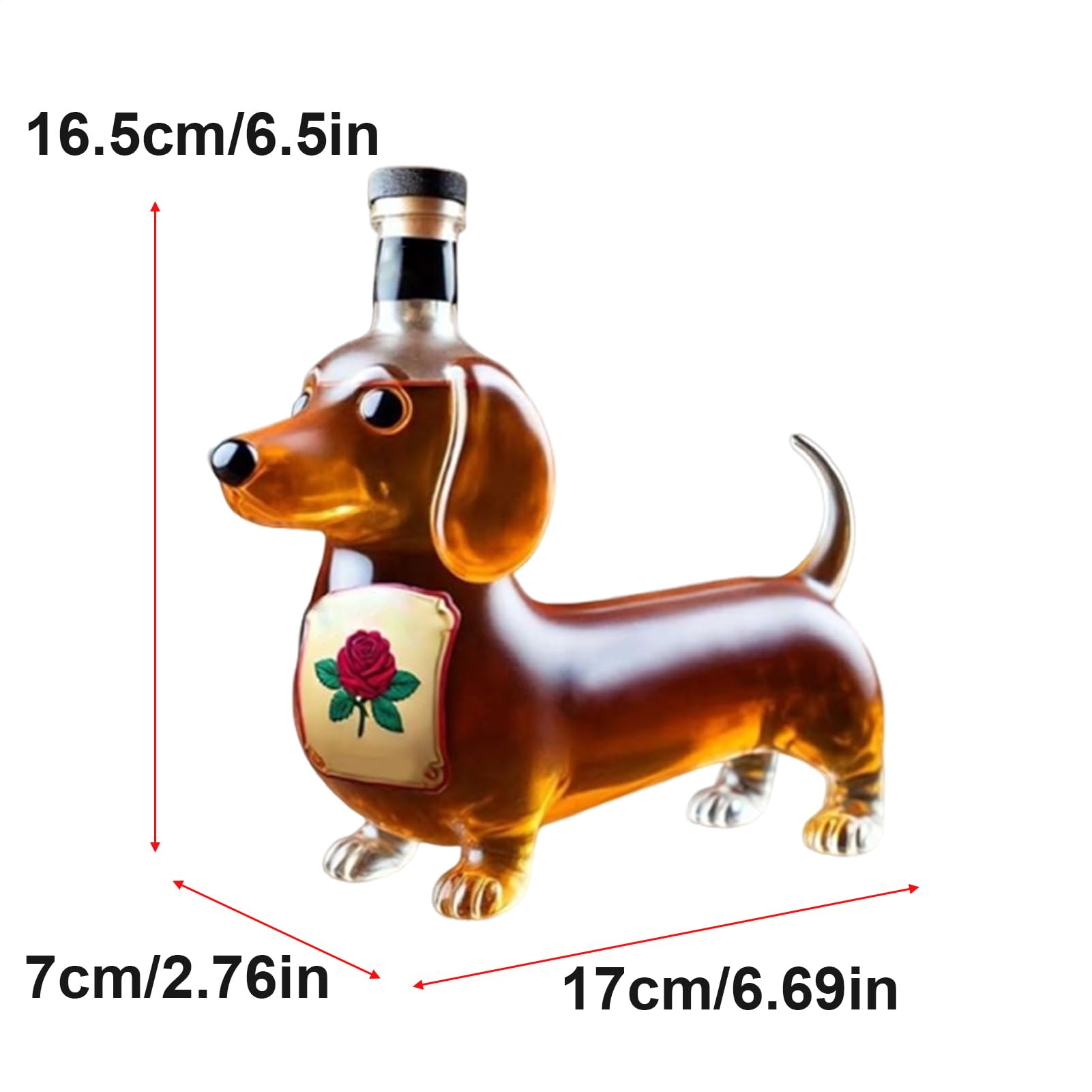 Amazon.co.jp: ダックスフンドドッグウイスキーボトル、面白いダックス