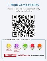 Vista 5 de meross Control remoto inteligente para puerta de garaje, compatible con Apple HomeKit, Siri, CarPlay, Alexa, Google, SmartThings y Android