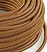 Produktbild Elektrische Kabel in farbigem Stoff beschichtet. Made in Italy! 5 Meter 2x0, 75 Farbe: Bronze Whiskey