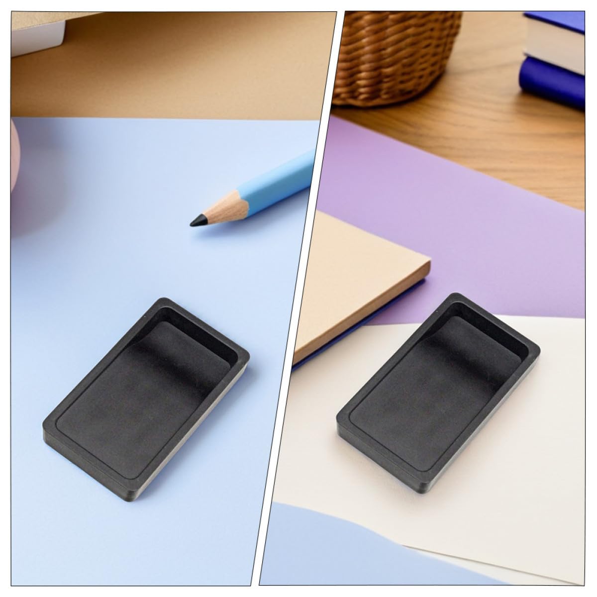 Amazon | IWOWHERO 5インチ書道用硯アクセサリー 両面描硯 軽量