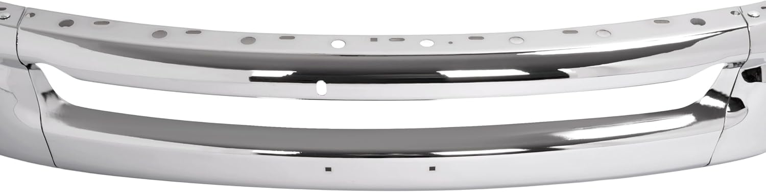 KUAFU Front Bumper Face Bar Compatible with 2003-2010 Dodge Ram 1500 2500 3500 Bumper Cover Impact Bar w/Fog Light Holes Replace for 55077946AA 55077946AB 55077103ABCH1002383 CH1002373 3Pcs