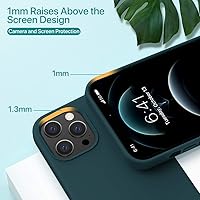 Vista 66 de Miracase Funda diseñada para iPhone 13 Pro Max con protector de pantalla, [forro de microfibra suave antiarañazos], funda protectora de silicona