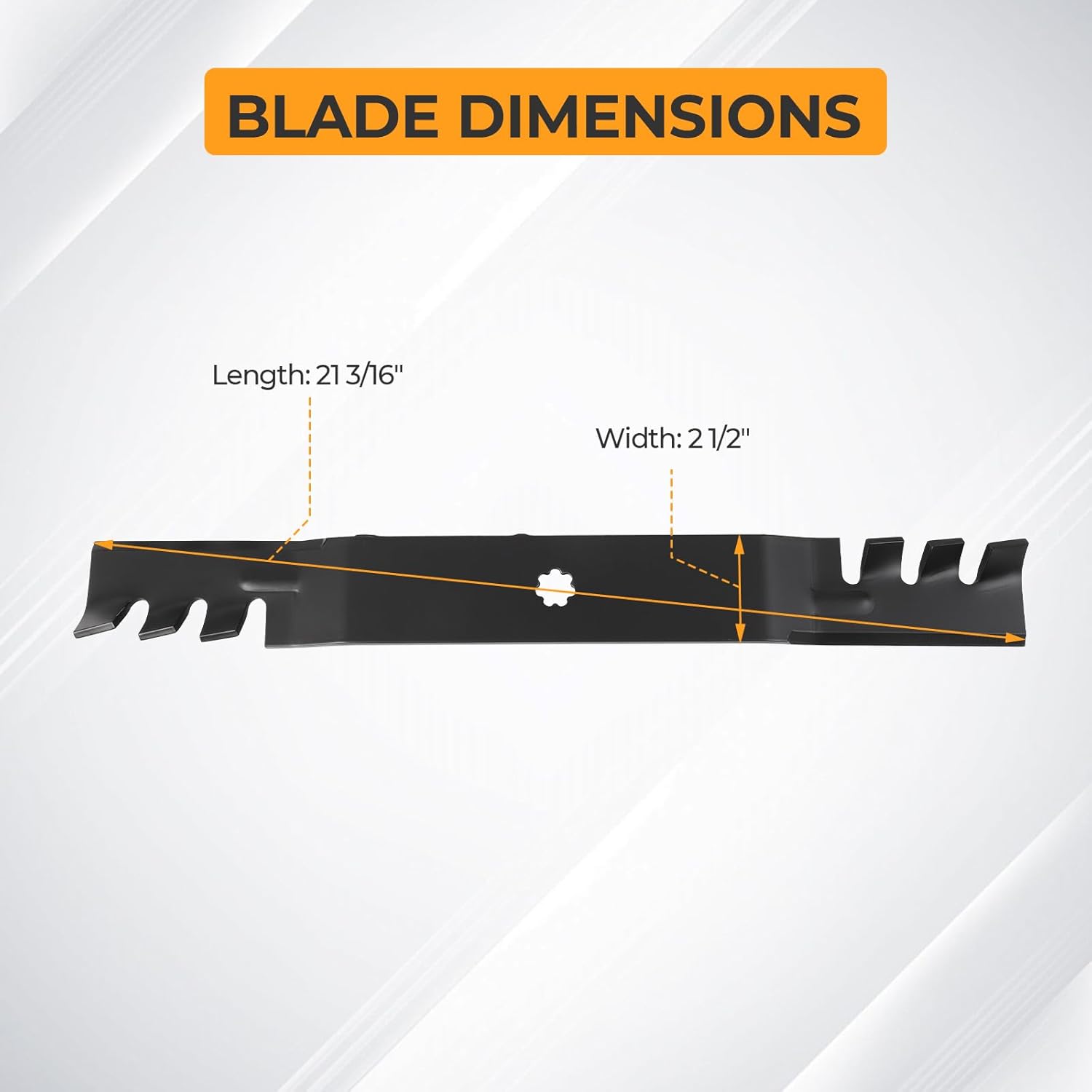 Gator Mulching Blades for John Dee re 42 inch GX22151 GY20850 AM131033 AM137333 AM141033 50-3231 Compatible with D100 D110 D125 S100 S130 S240 LA100 LA105 LA120 LA135 E100 E120 E130, 2 Pack