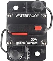 Vista 1 de Interruptor de circuitos manual para audio, 100 A/150 A, con botón, 12 V-24 V, CC, fusible, para sistemas de audio, para lancha, automóvil