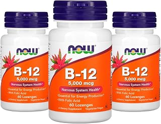 MPOWER Vitamina B12 5000mcg e Ácido Fólico 60Past 3 unidades Produto Importado