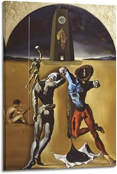 Salvador Dali Famous Art poster The Poetry of America unfinished Home Decor Poster Wall Art Hanging Picture Print Bedroom Decorative Painting Posters Room Aesthetic 24x36inch60x90cm
